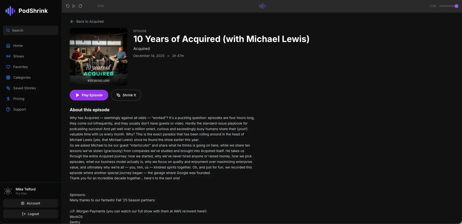 Screenshot 3 of PodShrink
