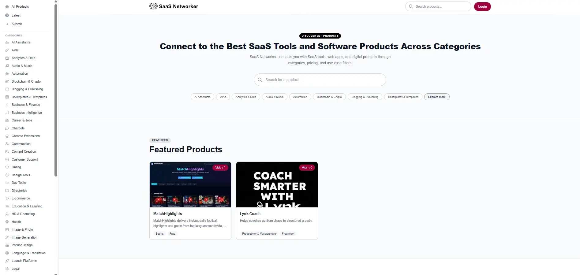Screenshot 1 of SaaS Networker