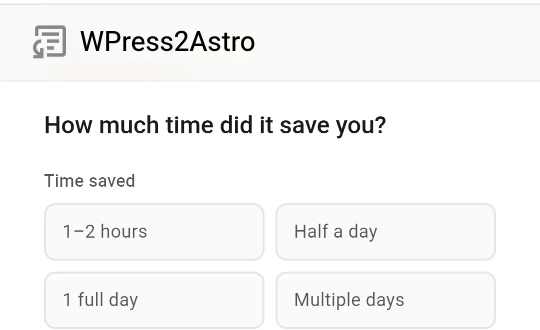 Screenshot 3 of WPress2Astro