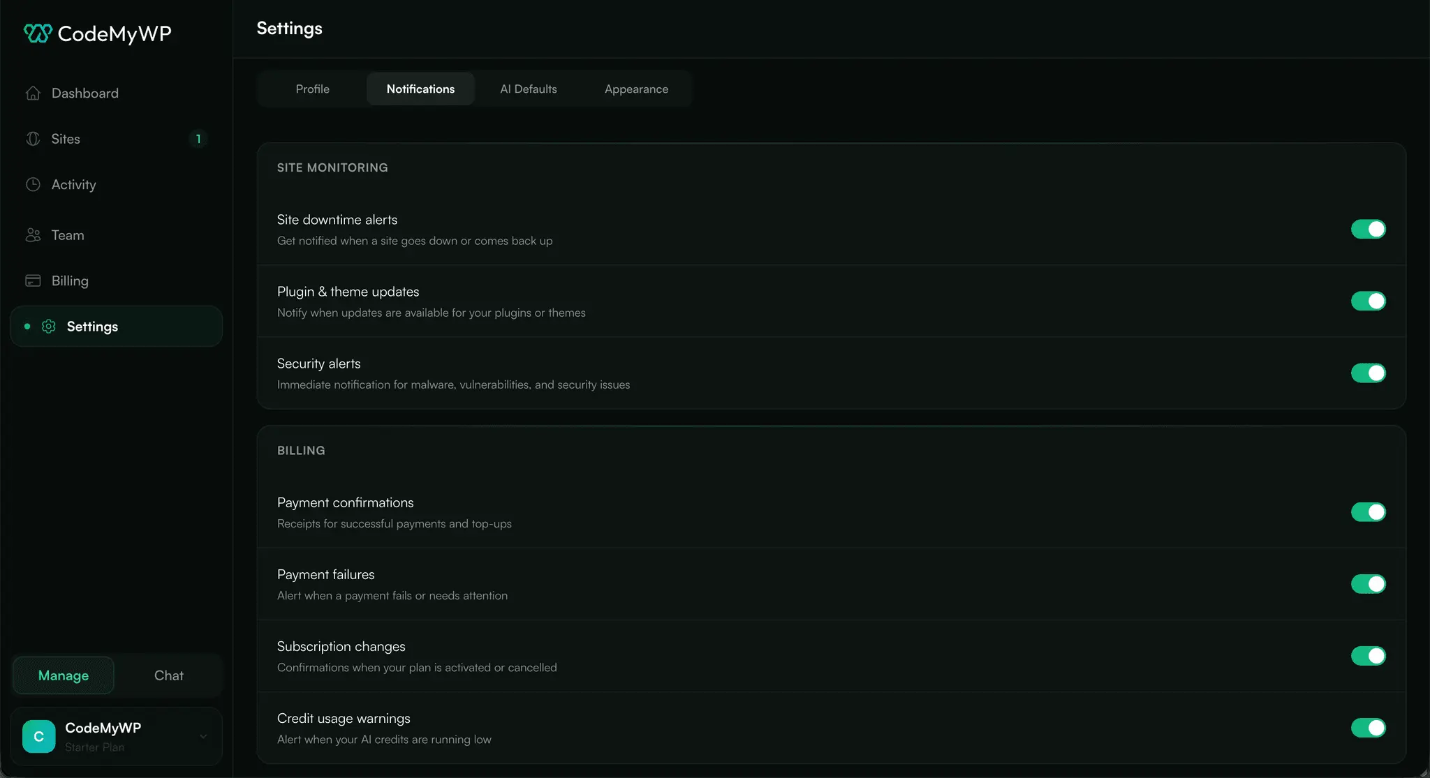Screenshot 4 of CodeMyWP