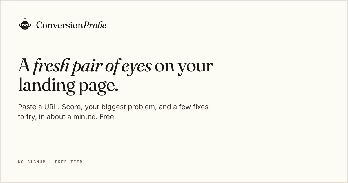 Screenshot 1 of Conversion Probe