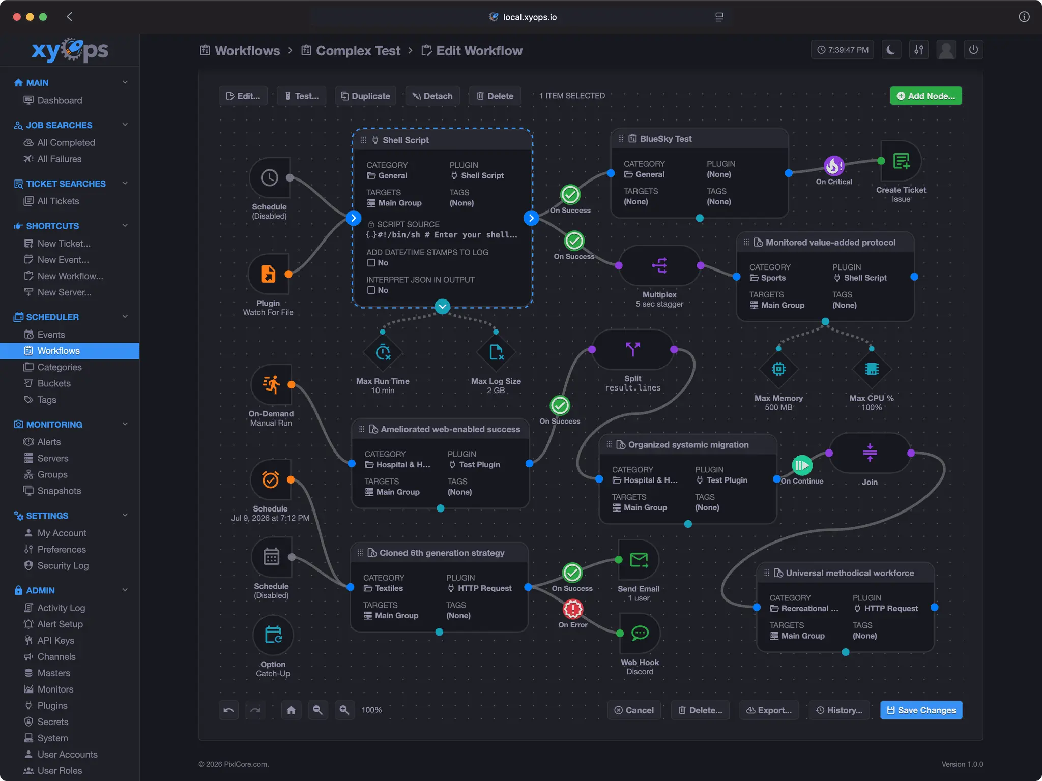 Screenshot 4 of xyOps