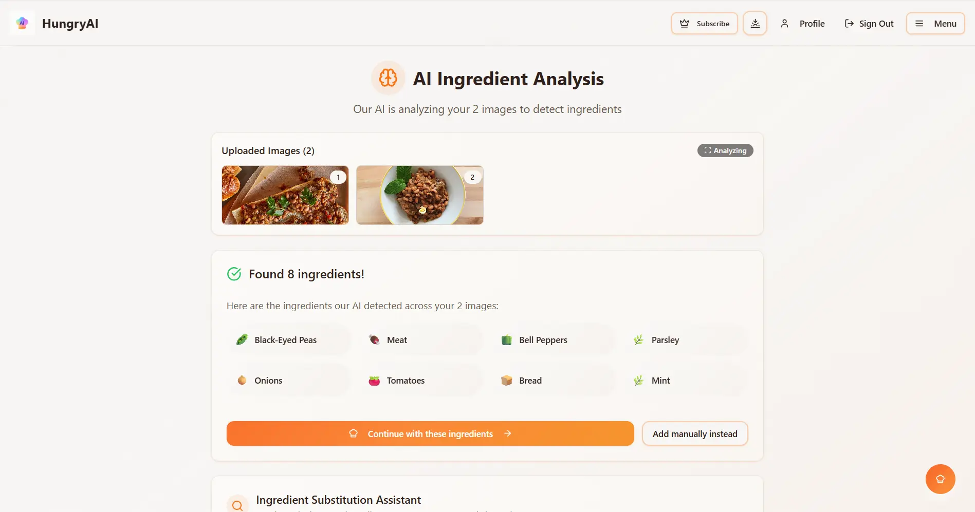 Screenshot 1 of HungryAI