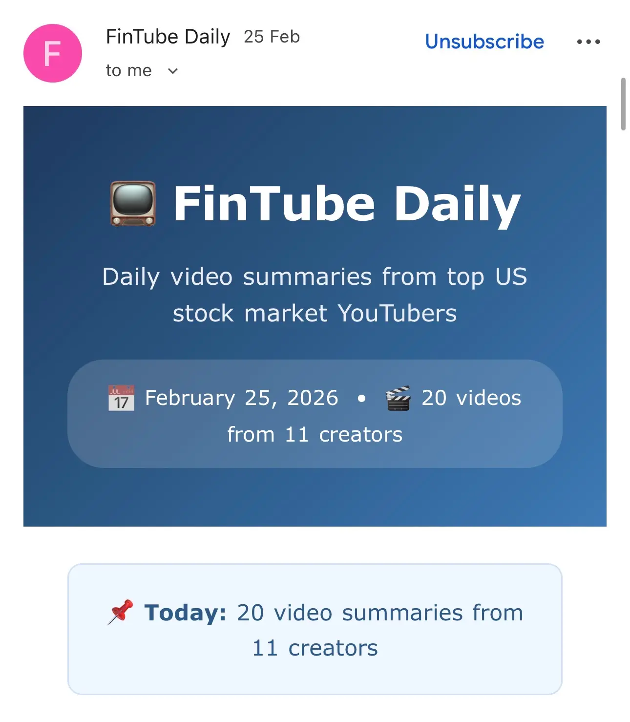Screenshot 3 of FinTube Daily