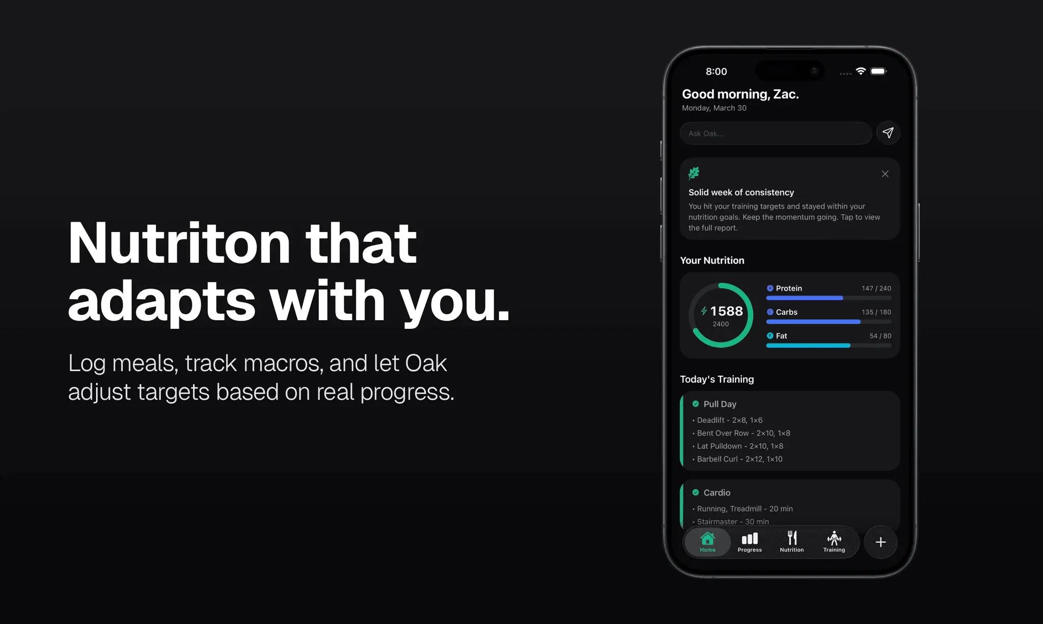 Screenshot 3 of Oak - AI Fitness Coach