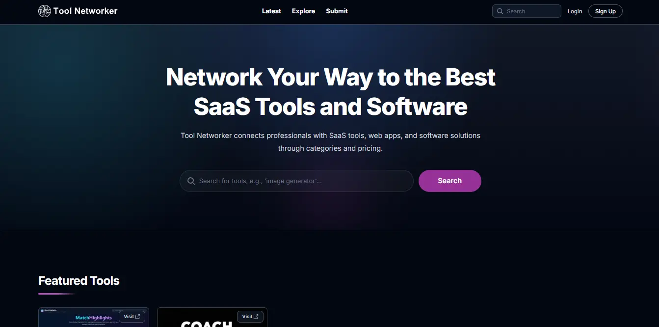 Screenshot 1 of Tool Networker