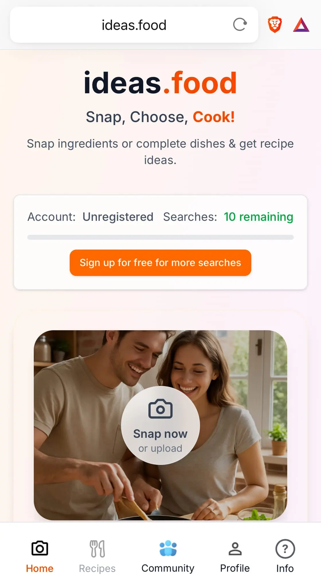 Screenshot 1 of Ideas.food