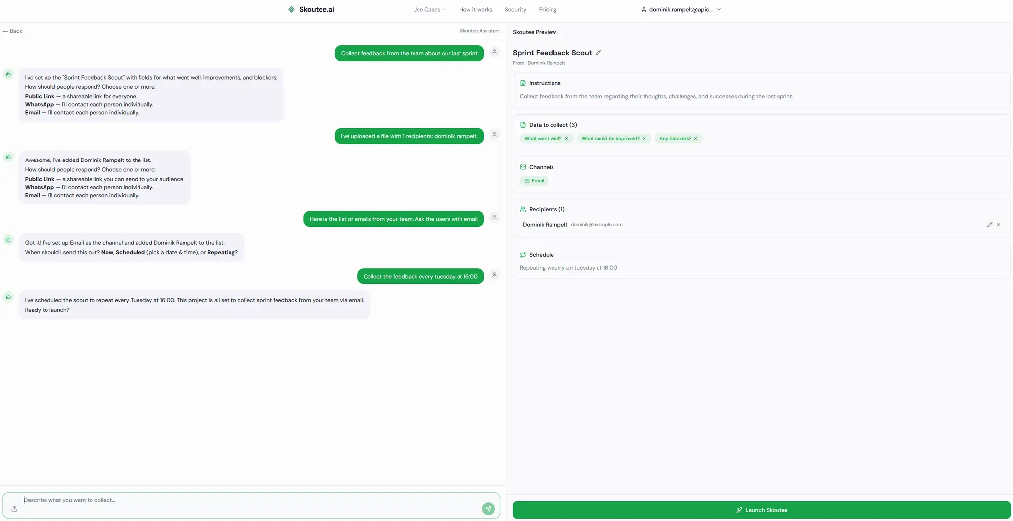Screenshot 2 of Skoutee.ai