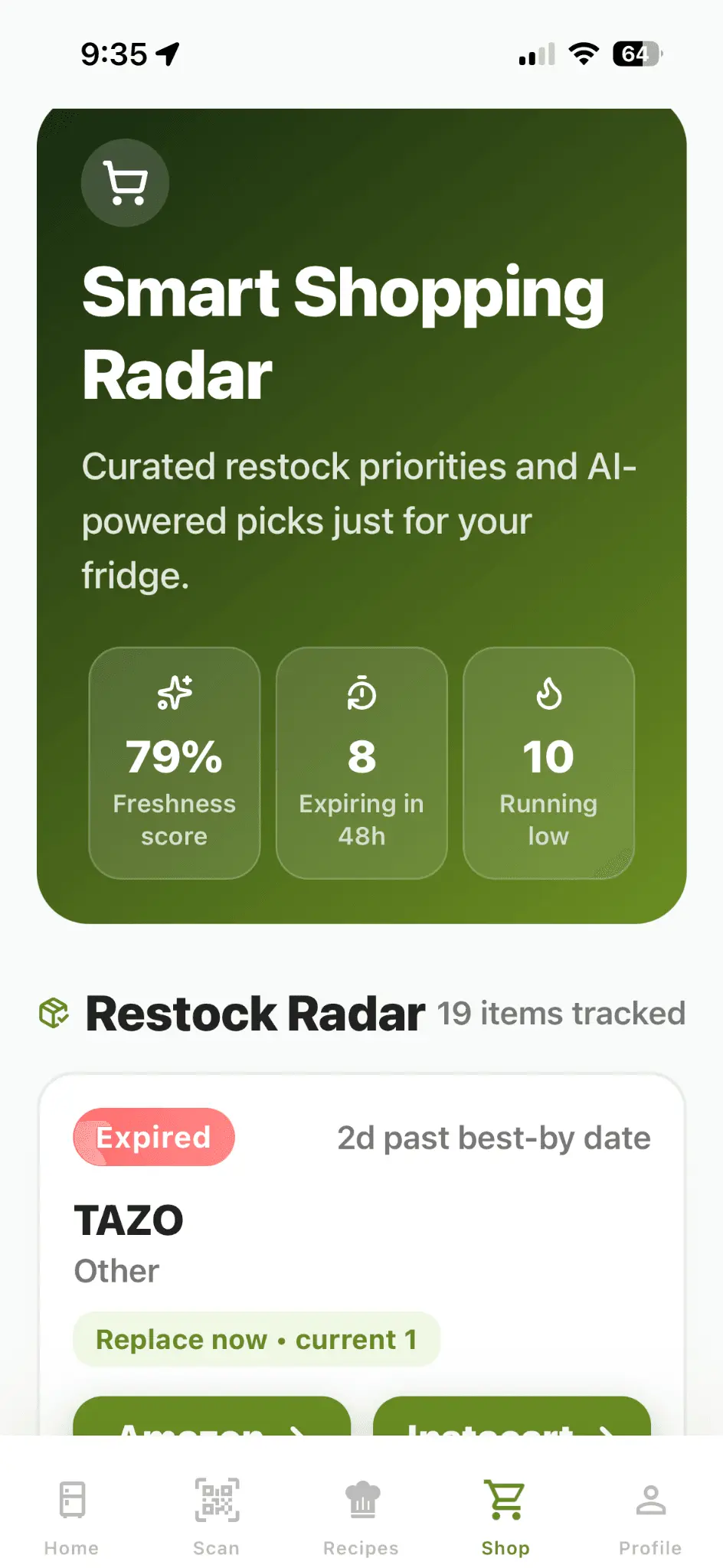 Screenshot 4 of FridgeSmart App