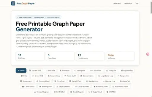 Free Printable Graph Paper