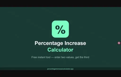 Percentage Increase Calculator