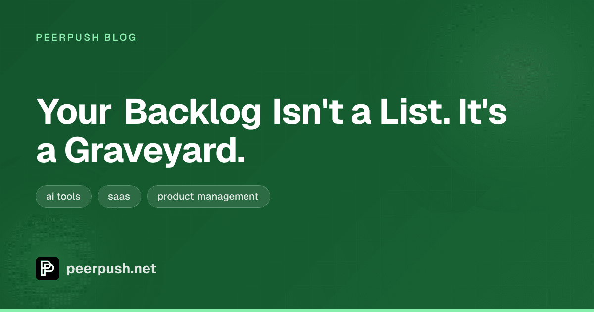 Cover image for Your Backlog Isn't a List. It's a Graveyard.