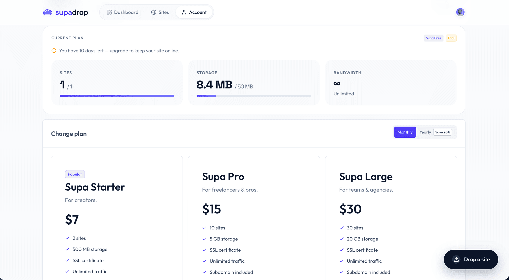 Screenshot 2 of Supadrop