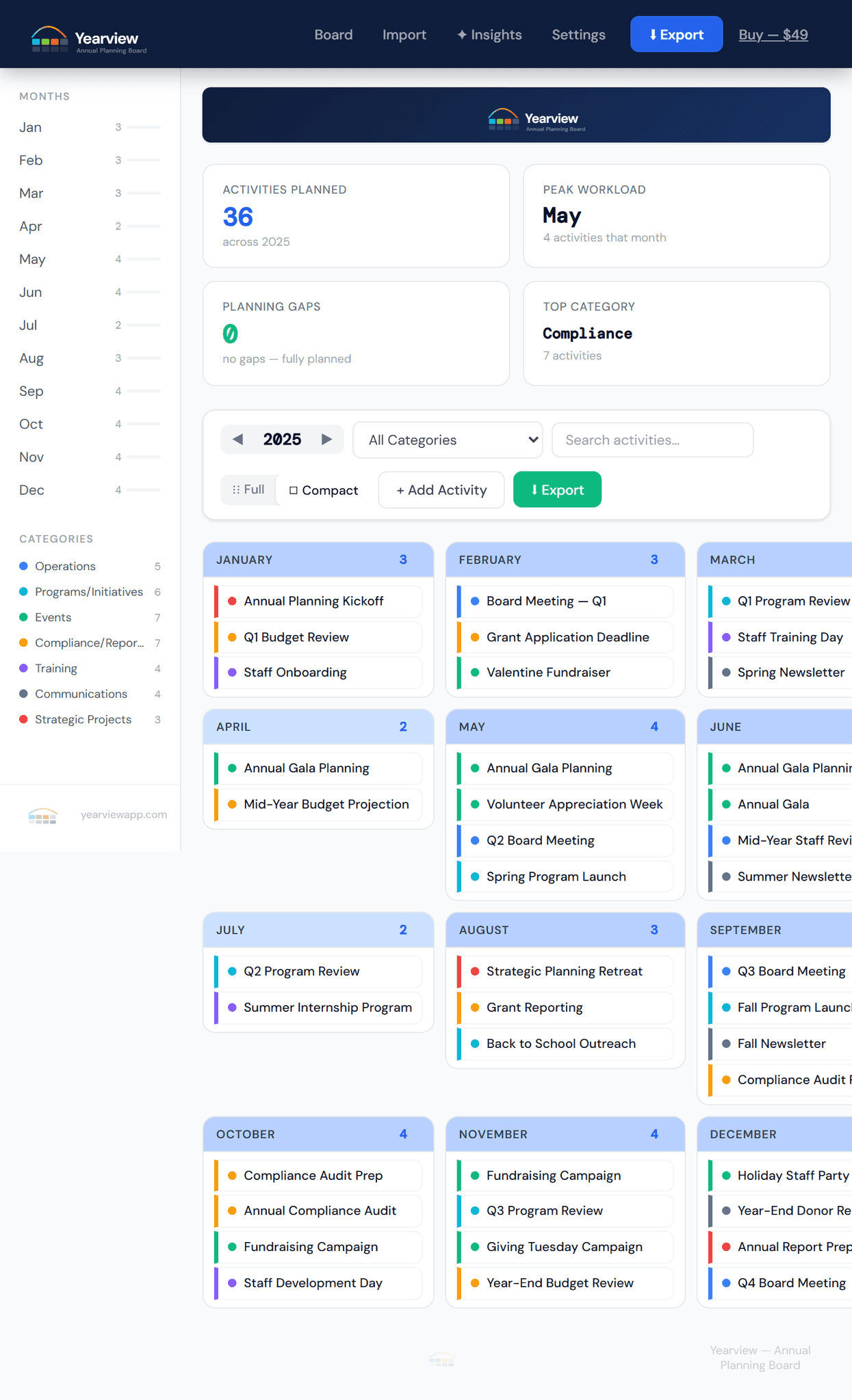Screenshot 1 of Yearview