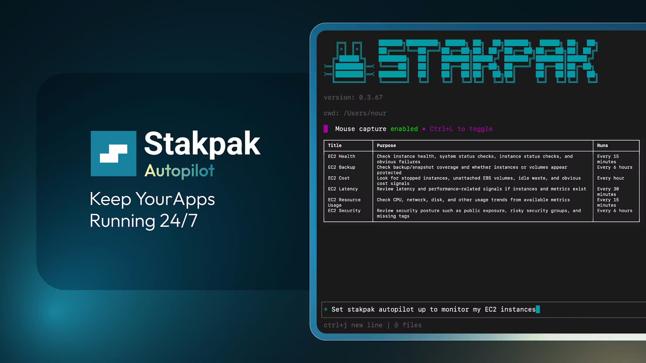 Screenshot 1 of Stakpak Autopilot