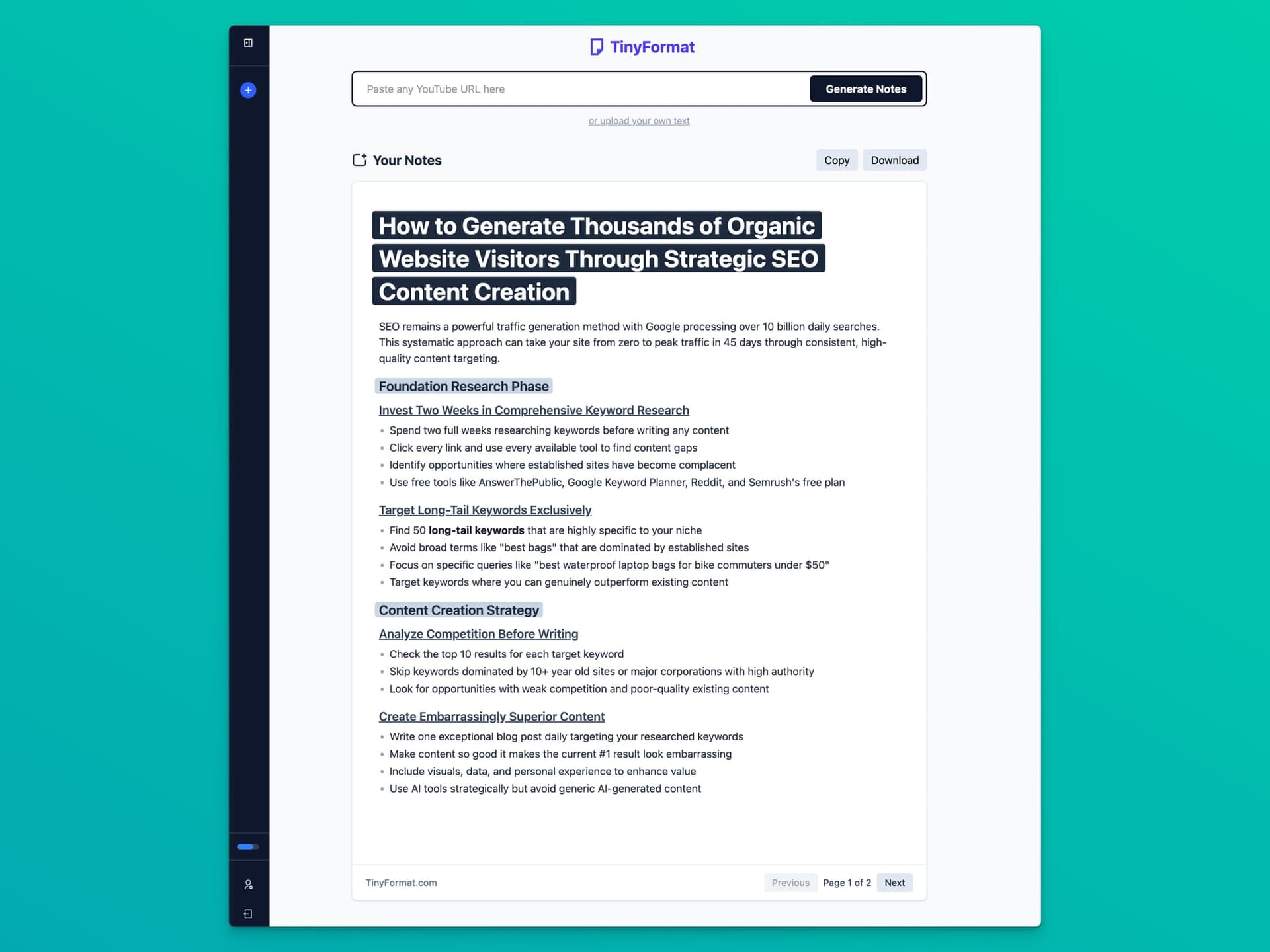 Screenshot 2 of TinyFormat