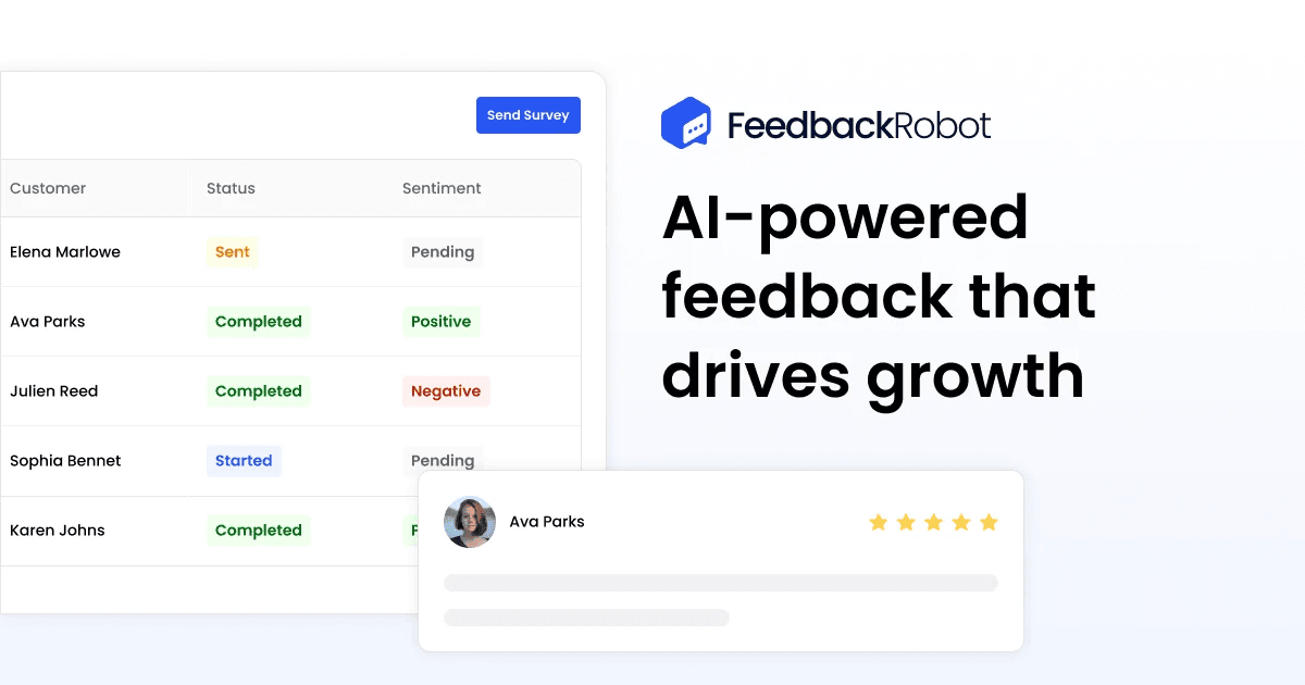 Screenshot 1 of FeedbackRobot