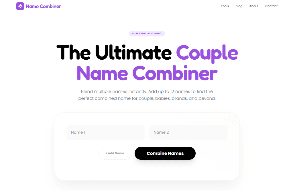 Screenshot 1 of Name Combiner