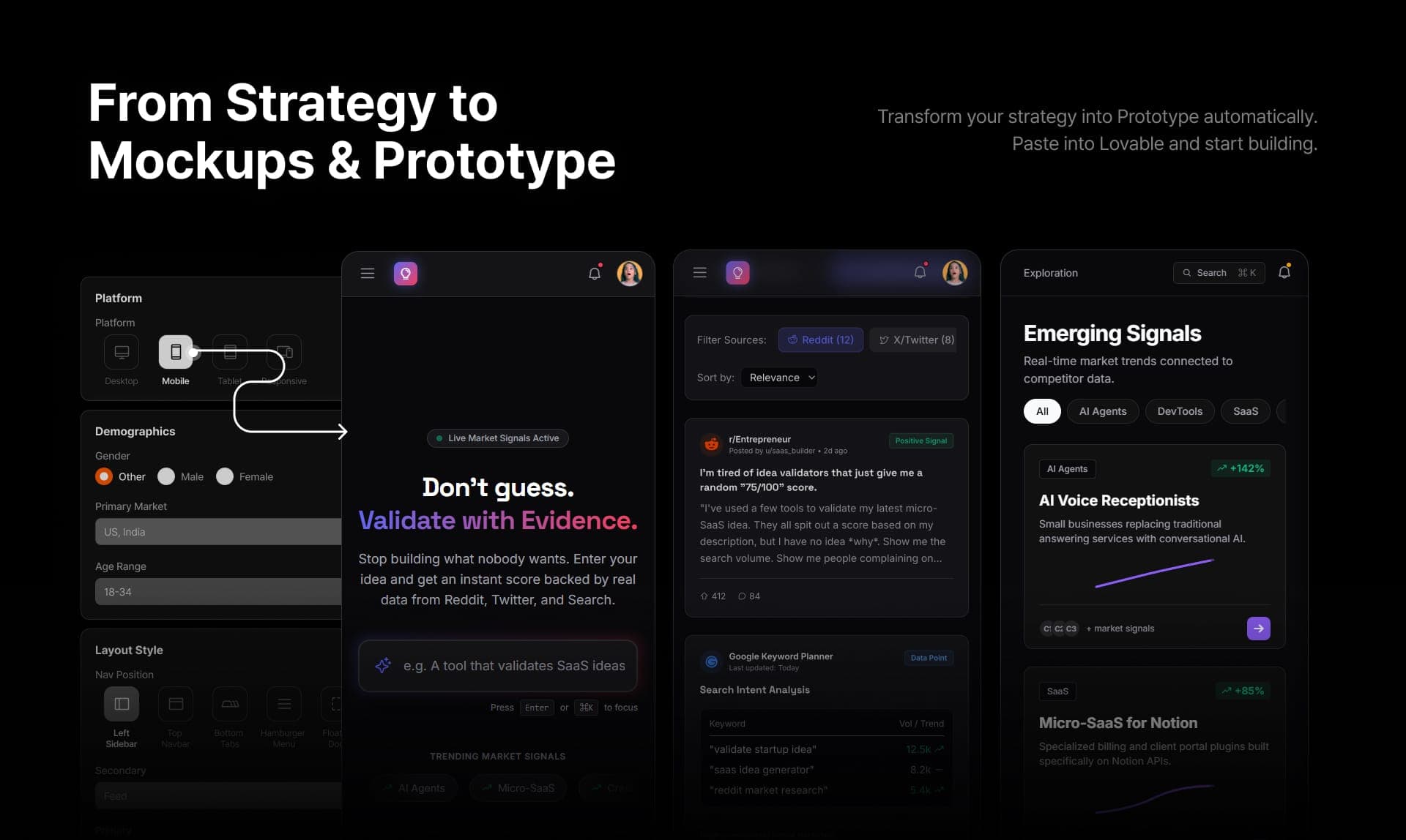 Screenshot 5 of Bunzee AI — Validate Ideas with Real Dat