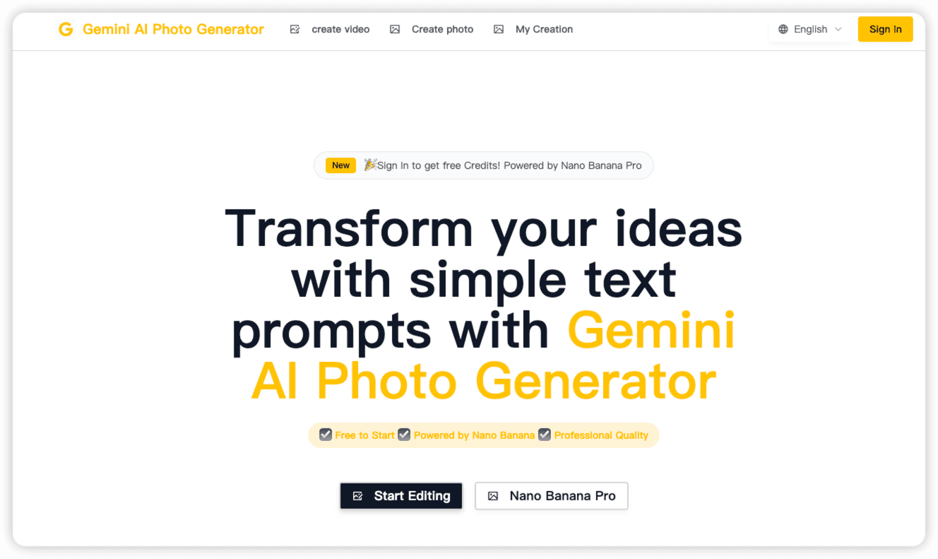 Screenshot 1 of Gemini AI Photo