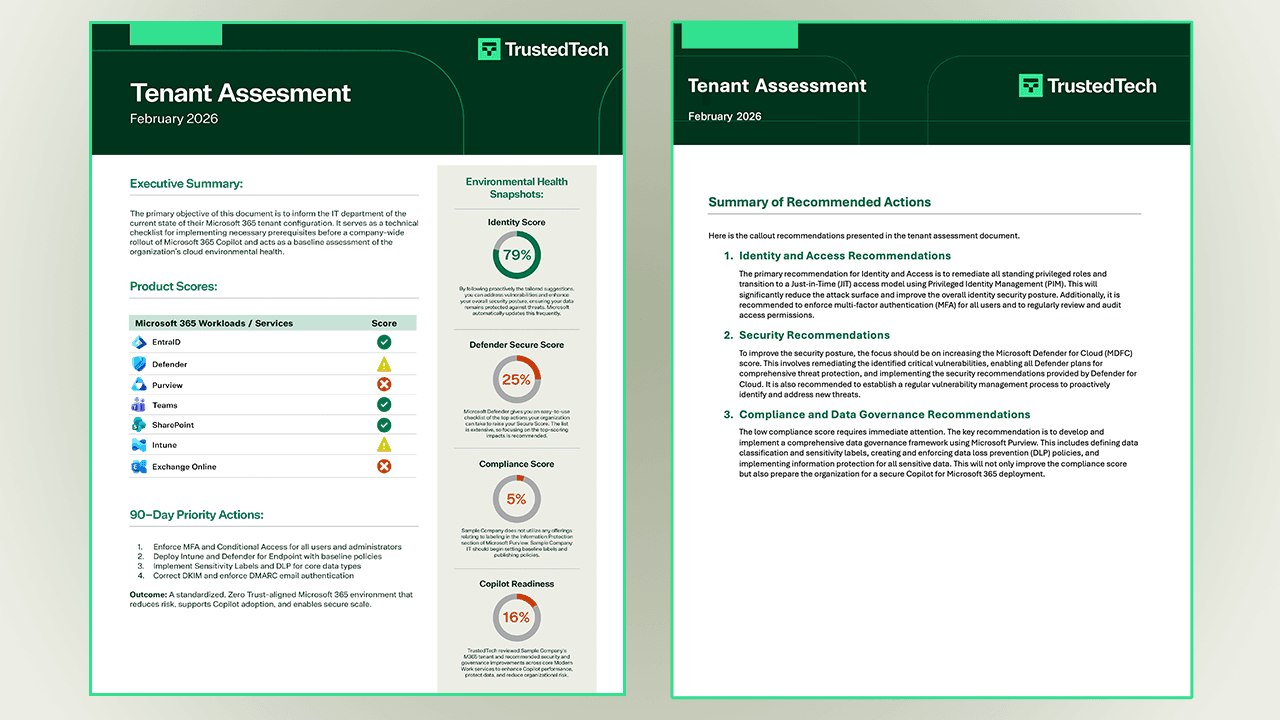 Screenshot 1 of Copilot Readiness Assessment