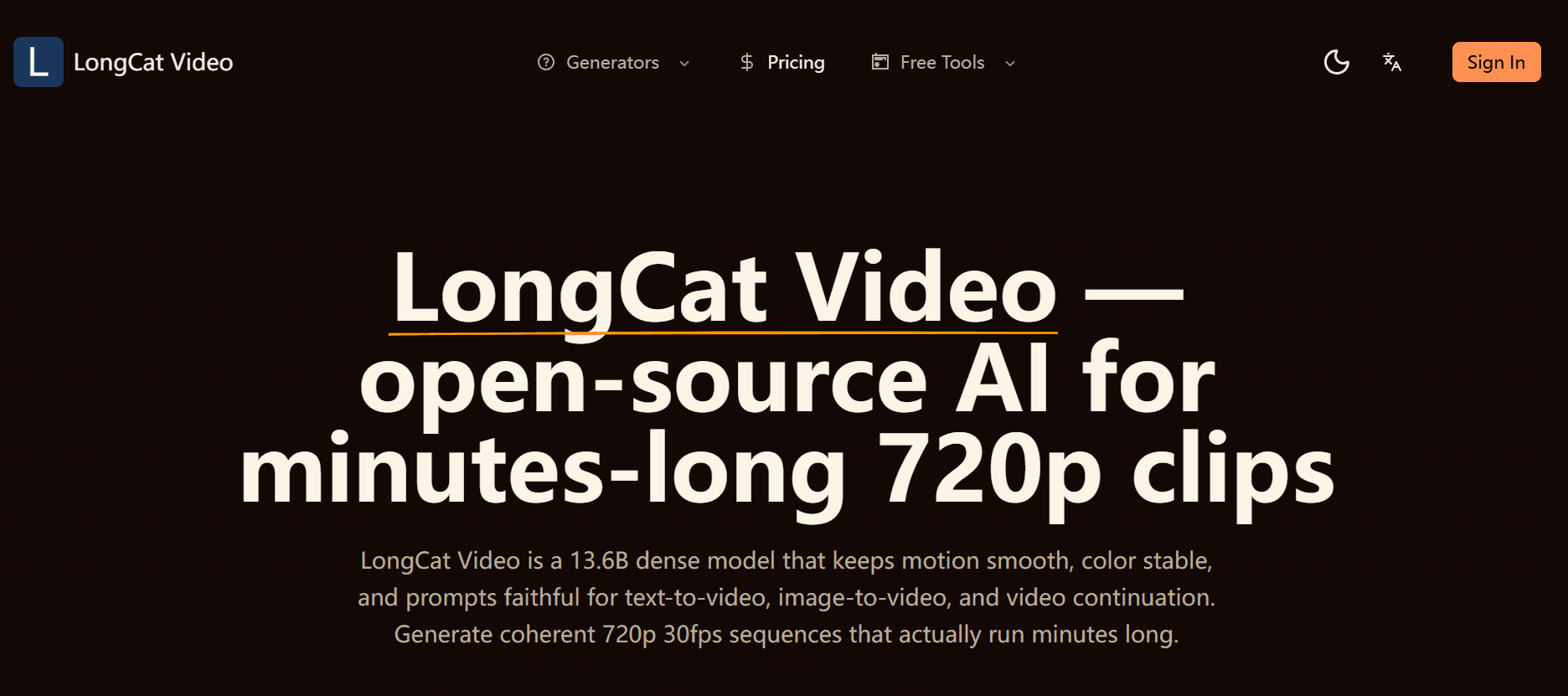 Screenshot 1 of LongCat Video
