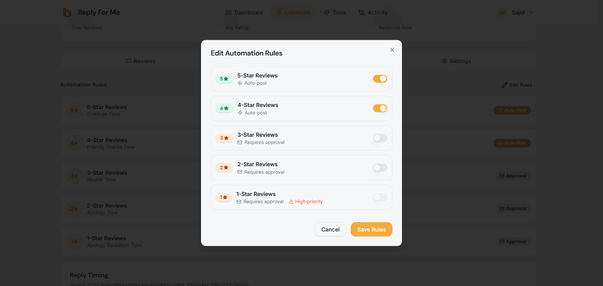 Screenshot 1 of bizafy – Reply For Me