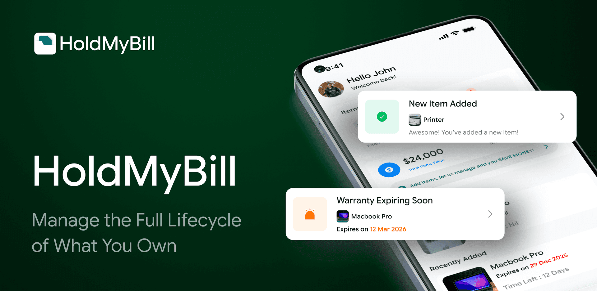 Screenshot 1 of HoldMyBill