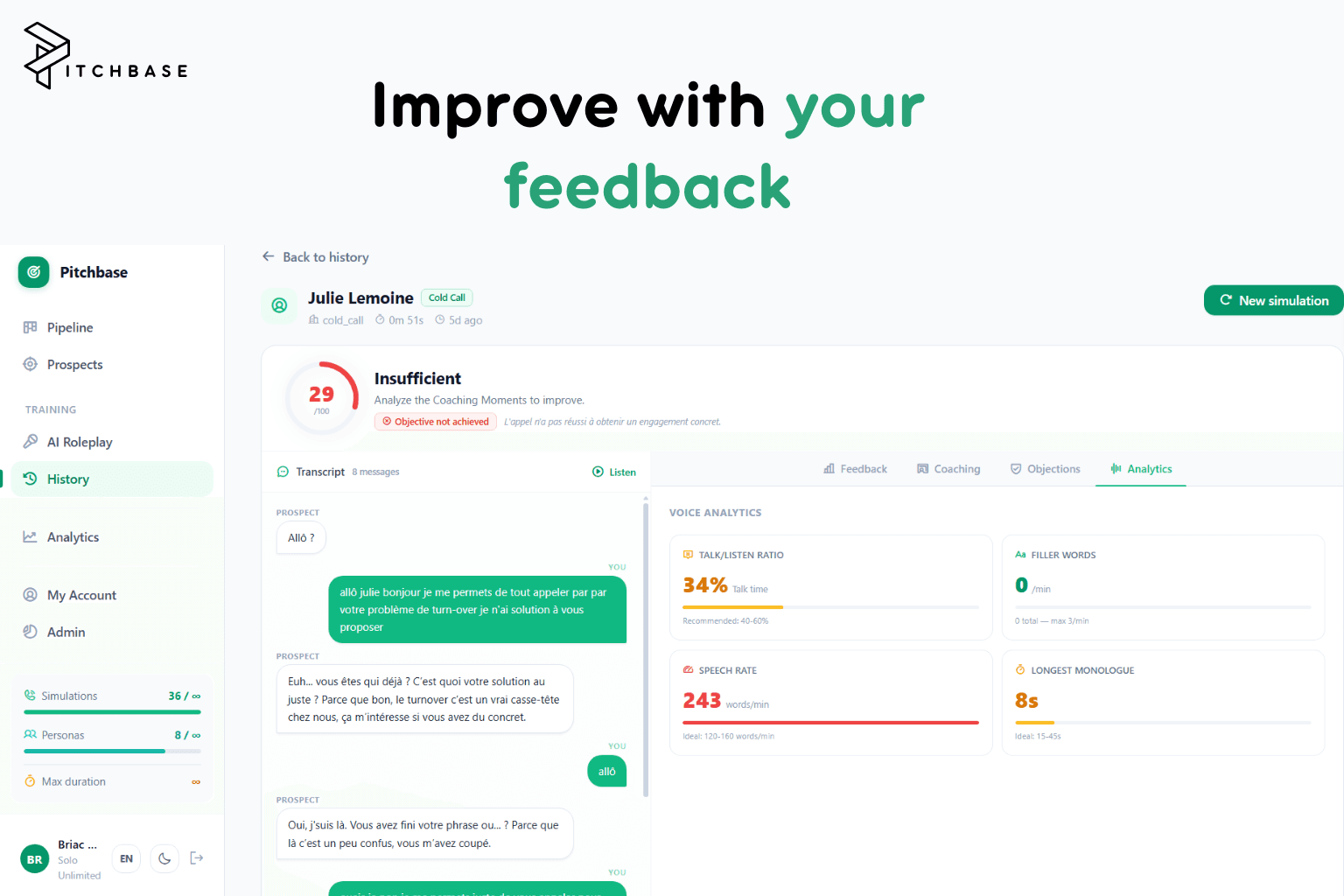 Screenshot 1 of Pitchbase