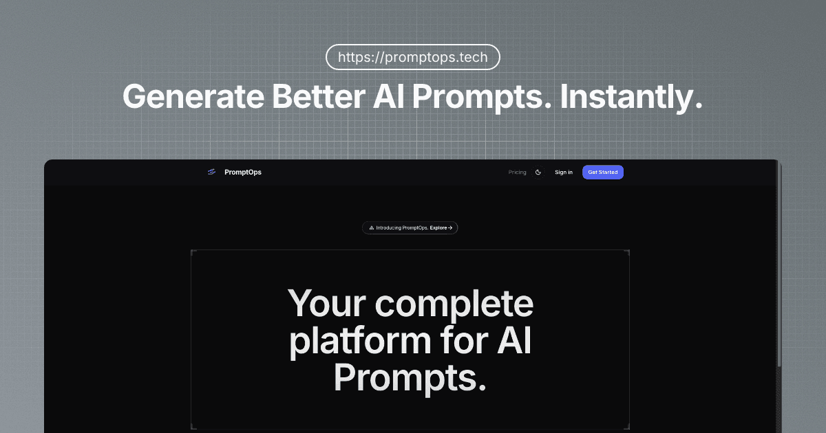 Screenshot 1 of PromptOps