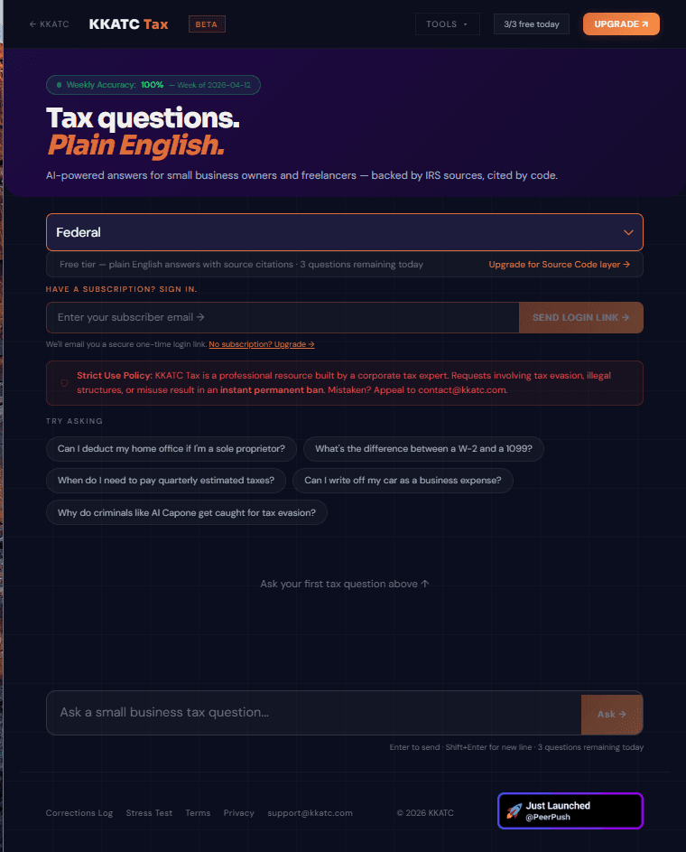 I Built an AI Tax Research Tool in 31 Days With No Code. Here's What I Learned.