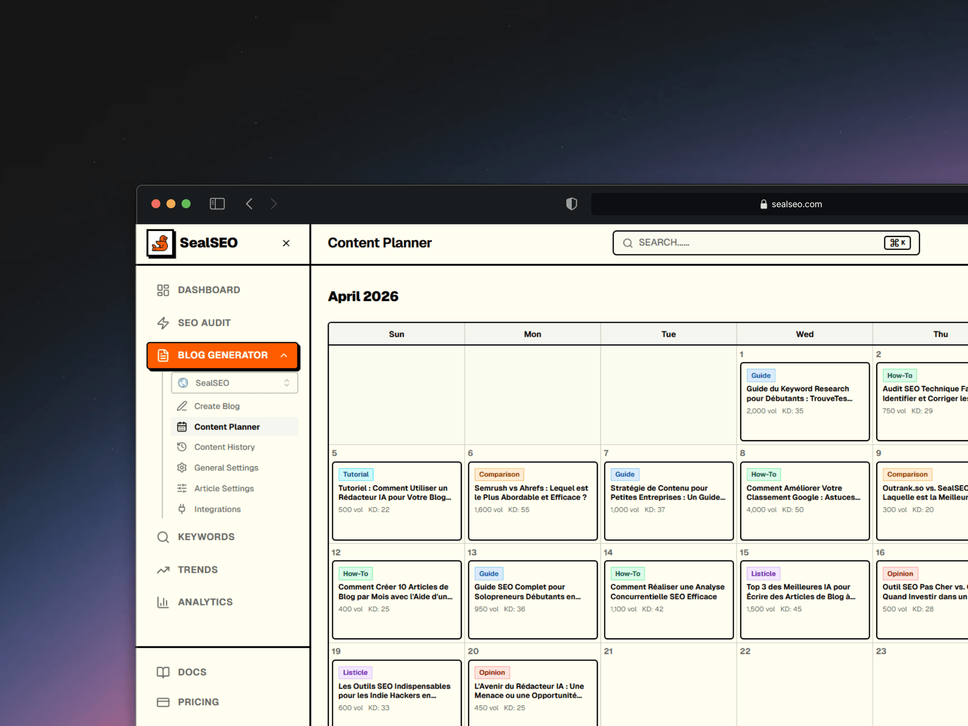 Screenshot 2 of SealSEO