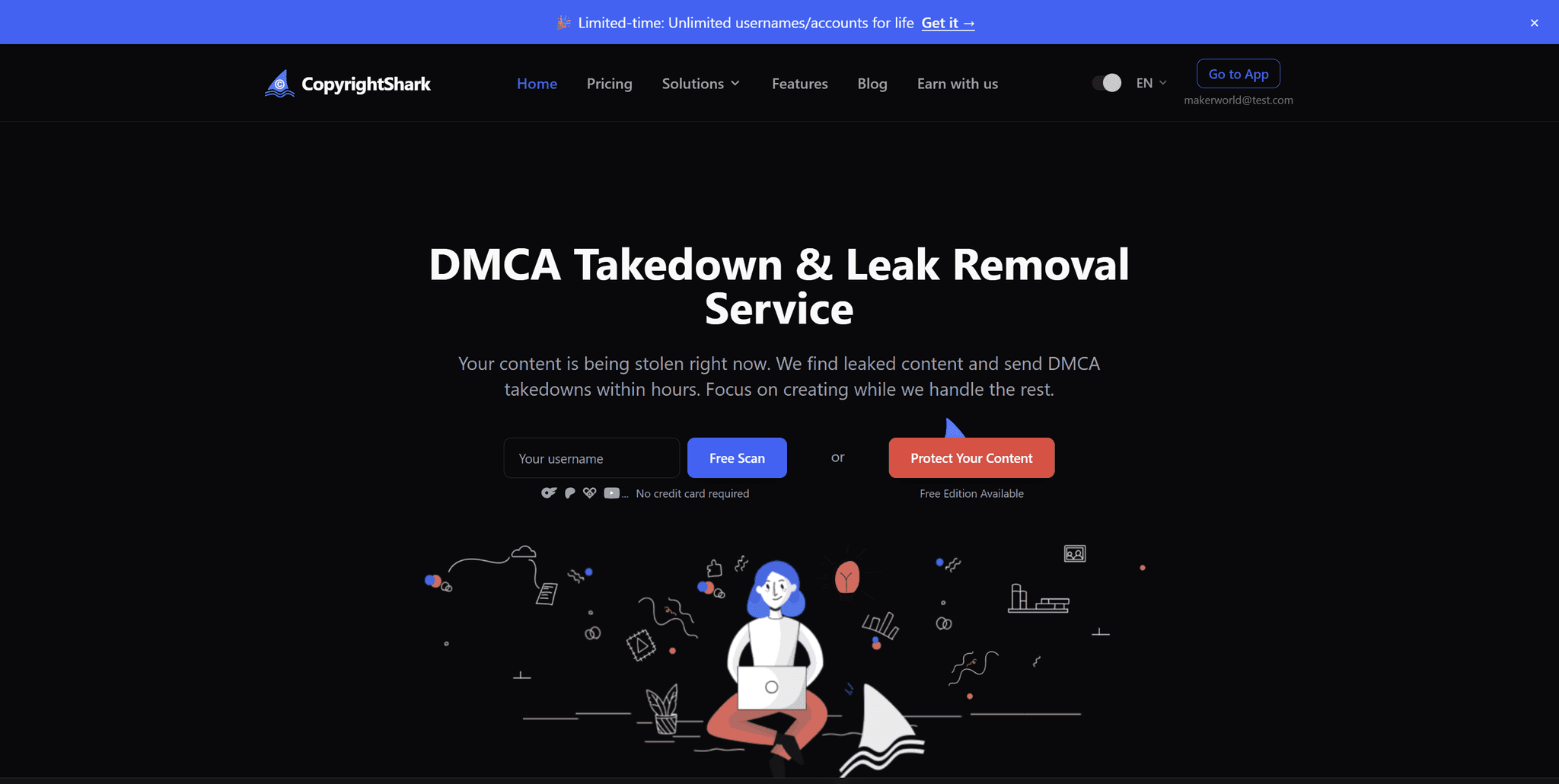 Screenshot 1 of CopyrightShark