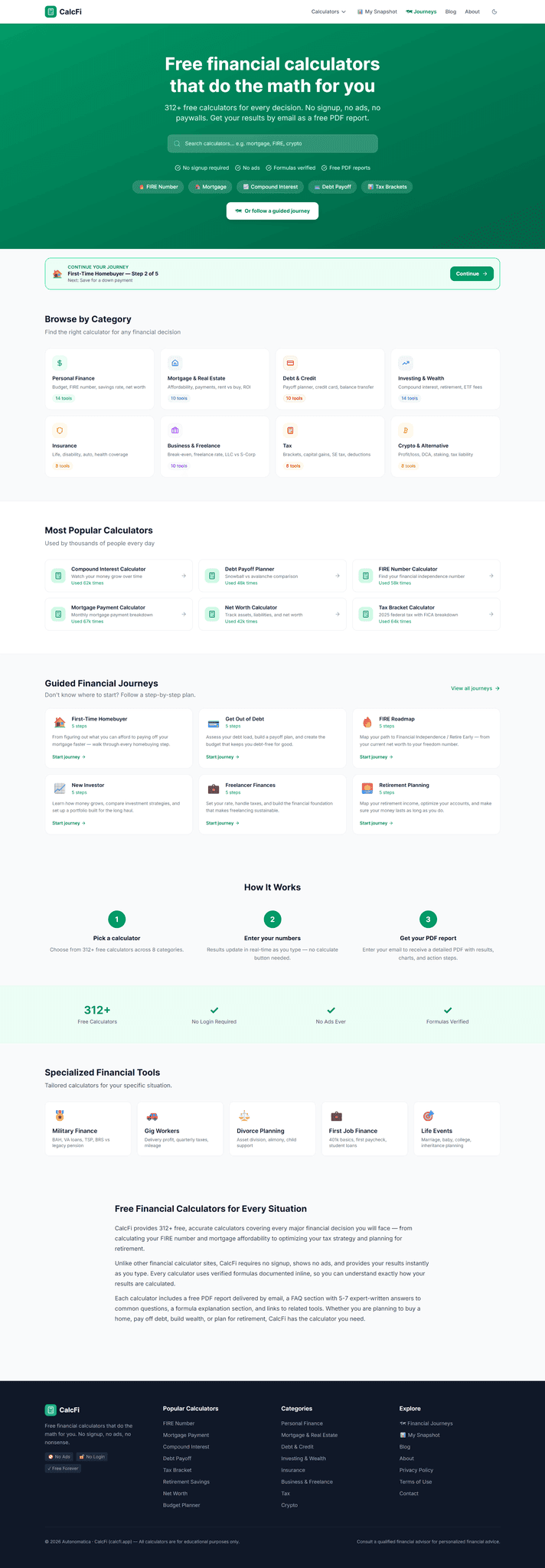 Screenshot 2 of CalcFi
