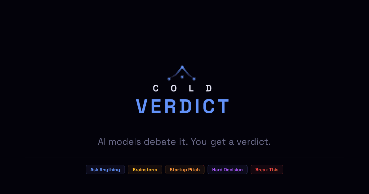 Screenshot 1 of ColdVerdict