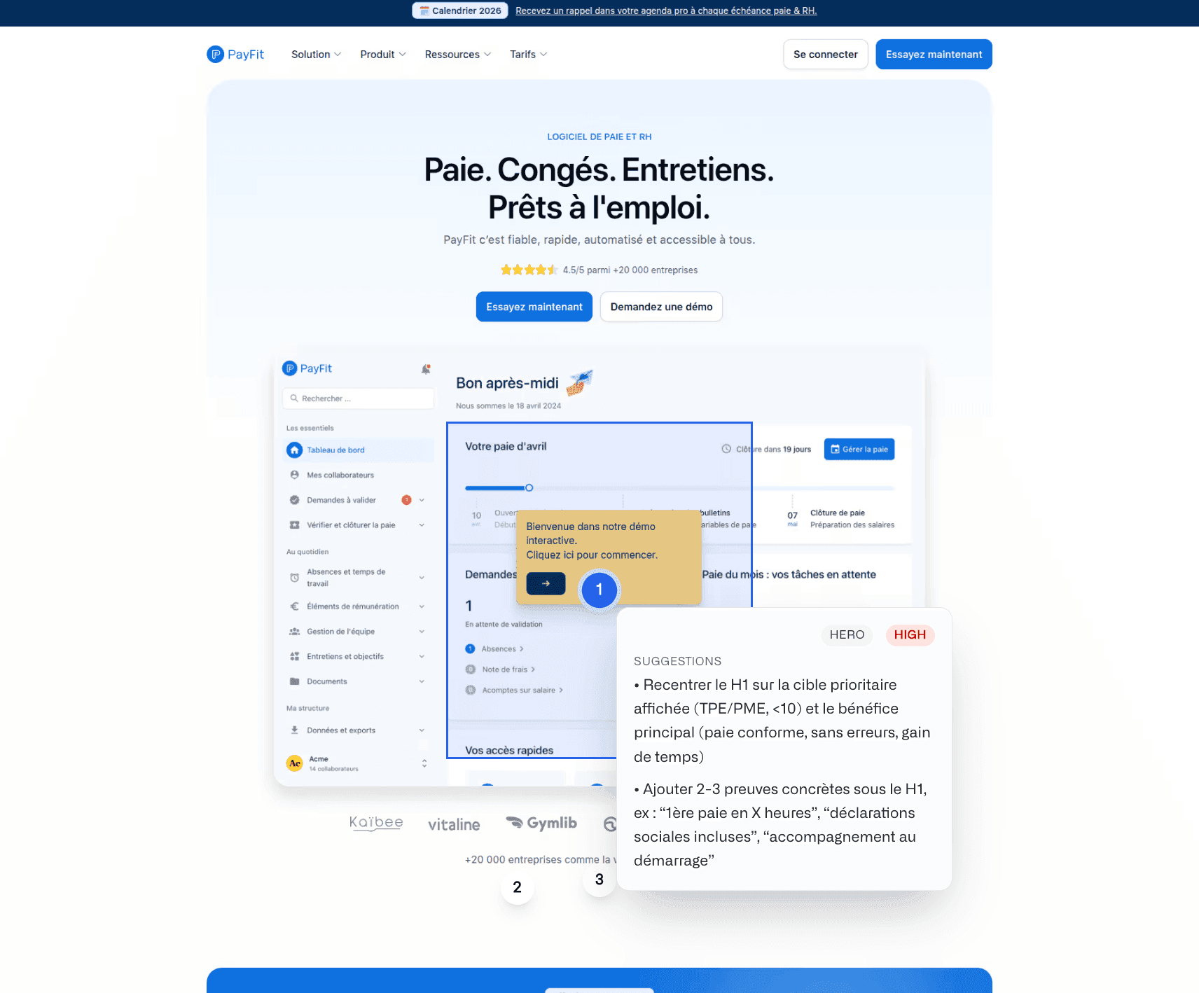 Screenshot 2 of Landing Page Analyzer