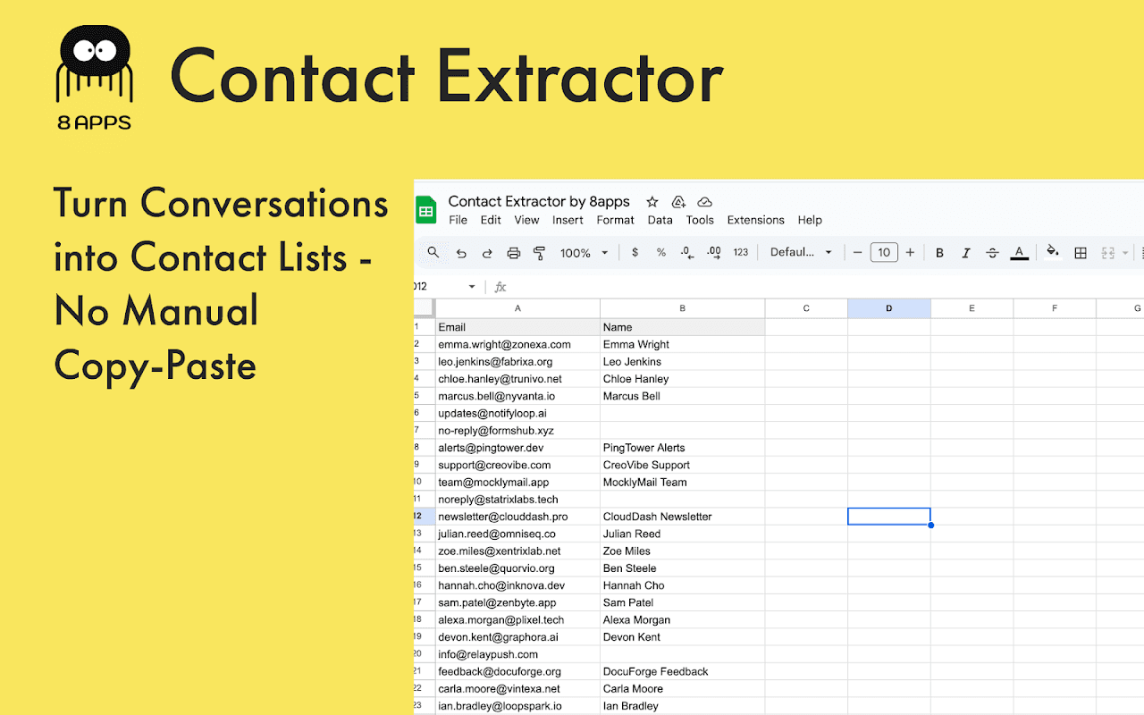 Screenshot 2 of Contact Extractor