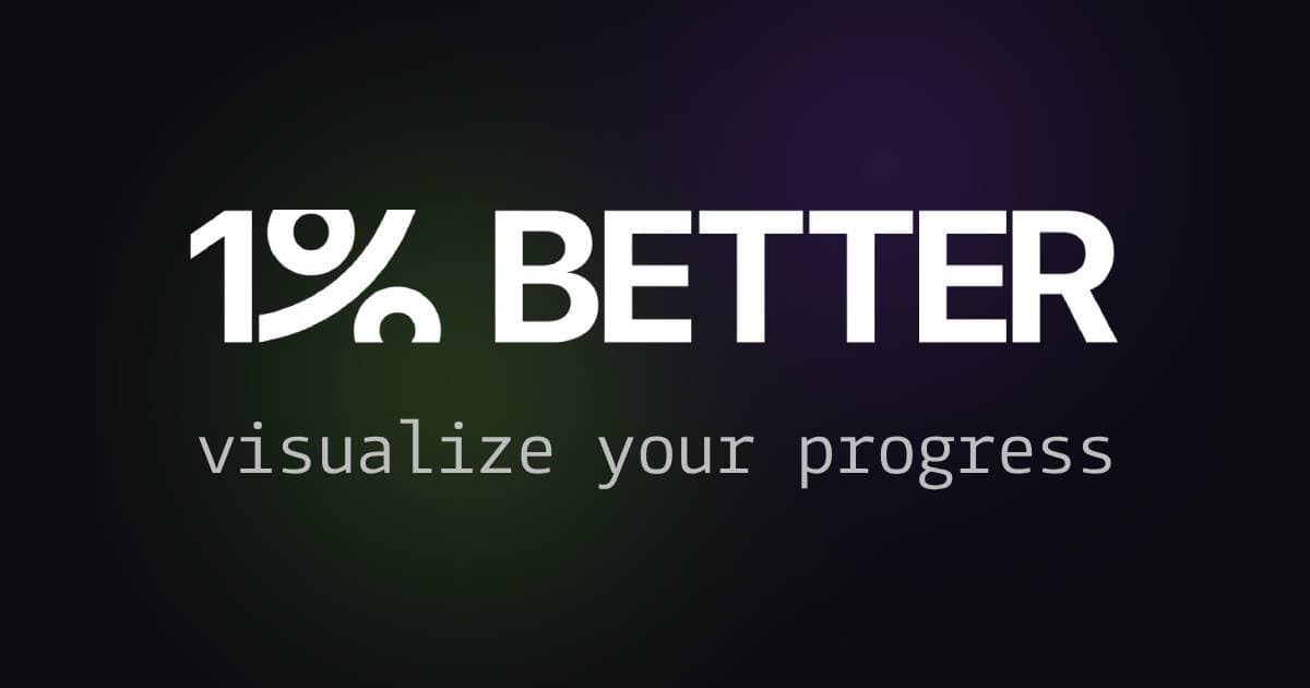 Screenshot 1 of 1% Better: Progress Tracker