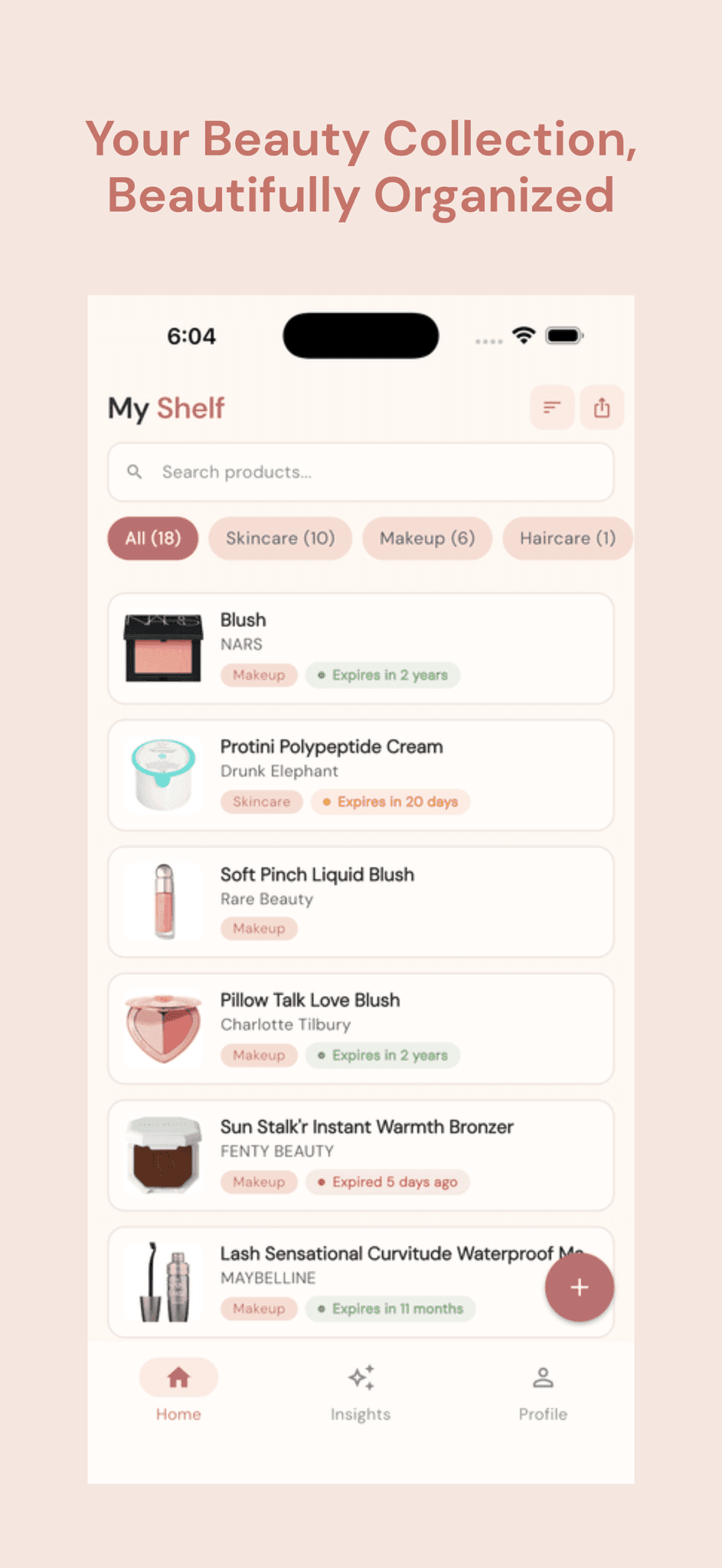 Screenshot 1 of ShelfCheck: Beauty Organizer