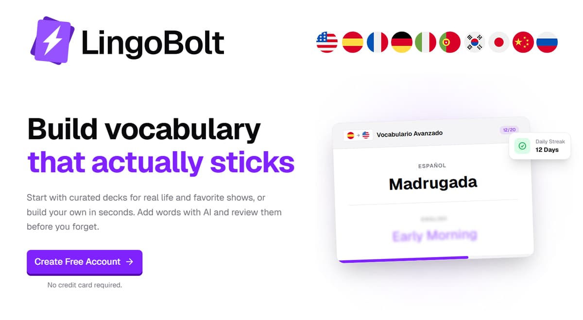 Screenshot 1 of LingoBolt