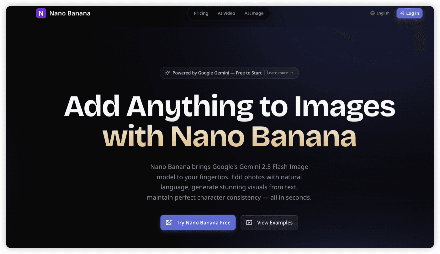 Screenshot 1 of Nanobanana