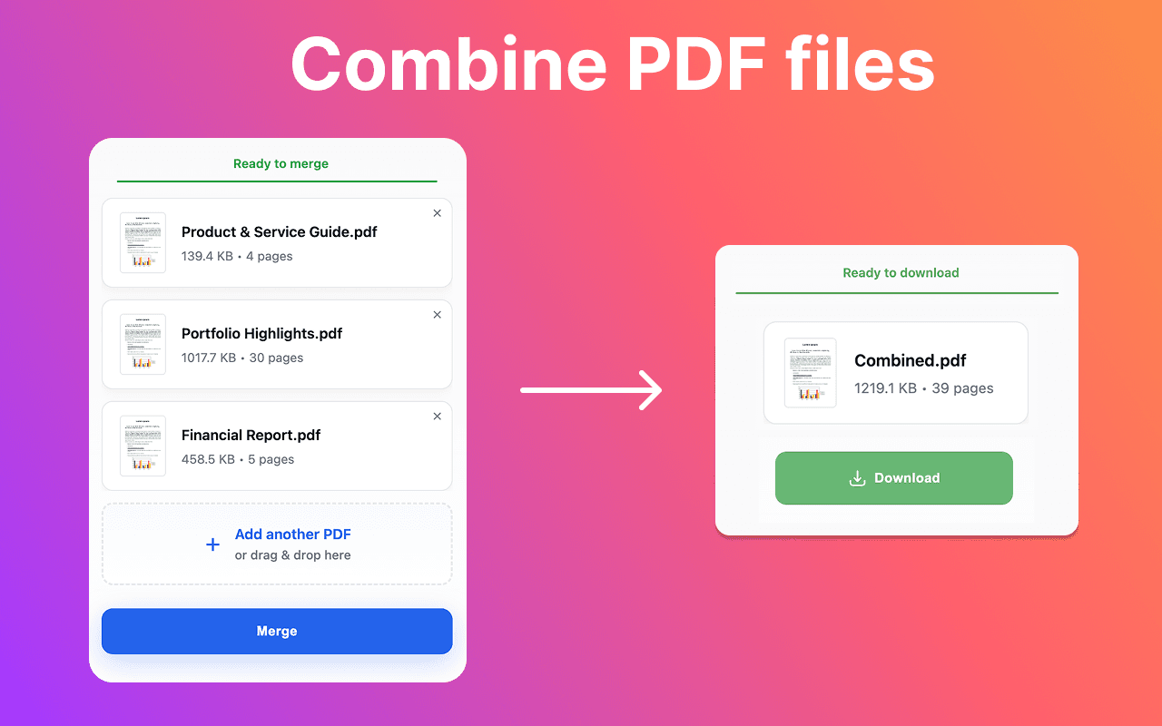 Screenshot 1 of Combine PDF