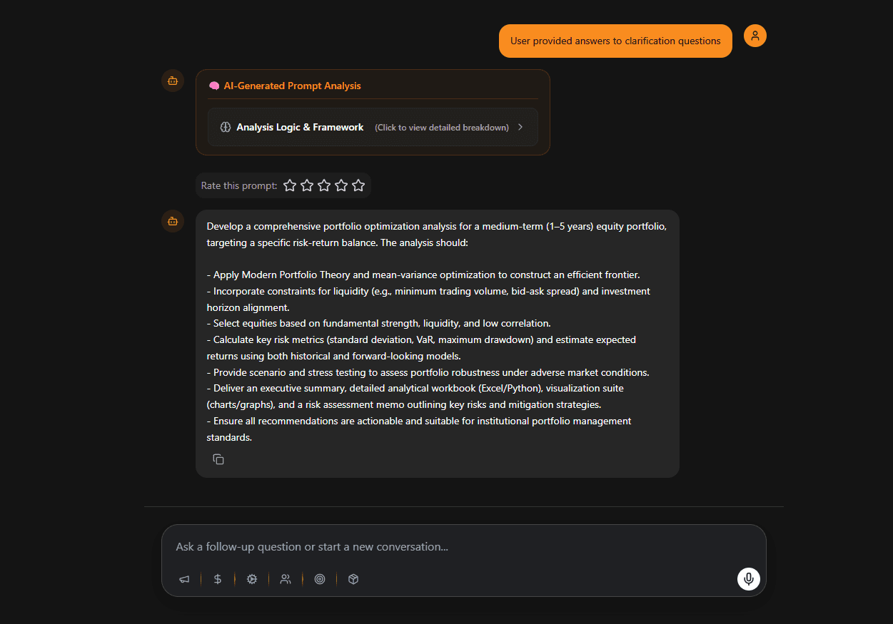 Screenshot 2 of PromptFi