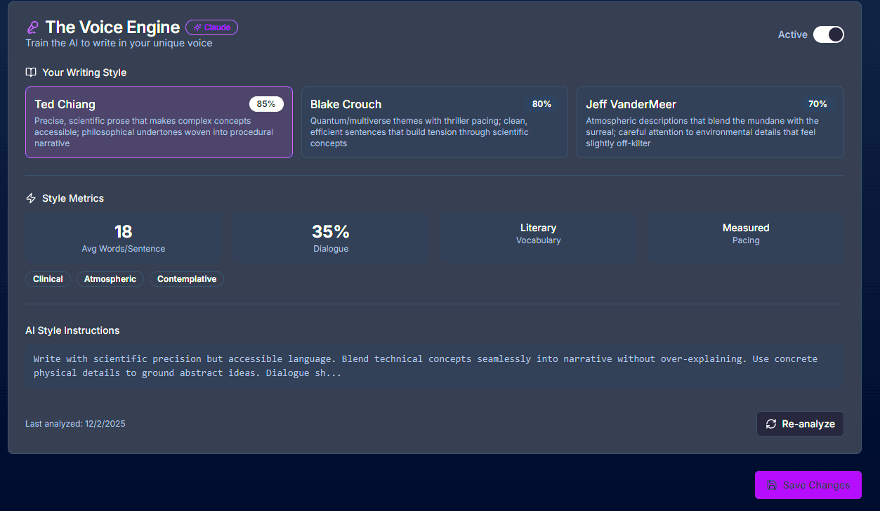 Screenshot 3 of PlotForge | AI Novel Writing Software