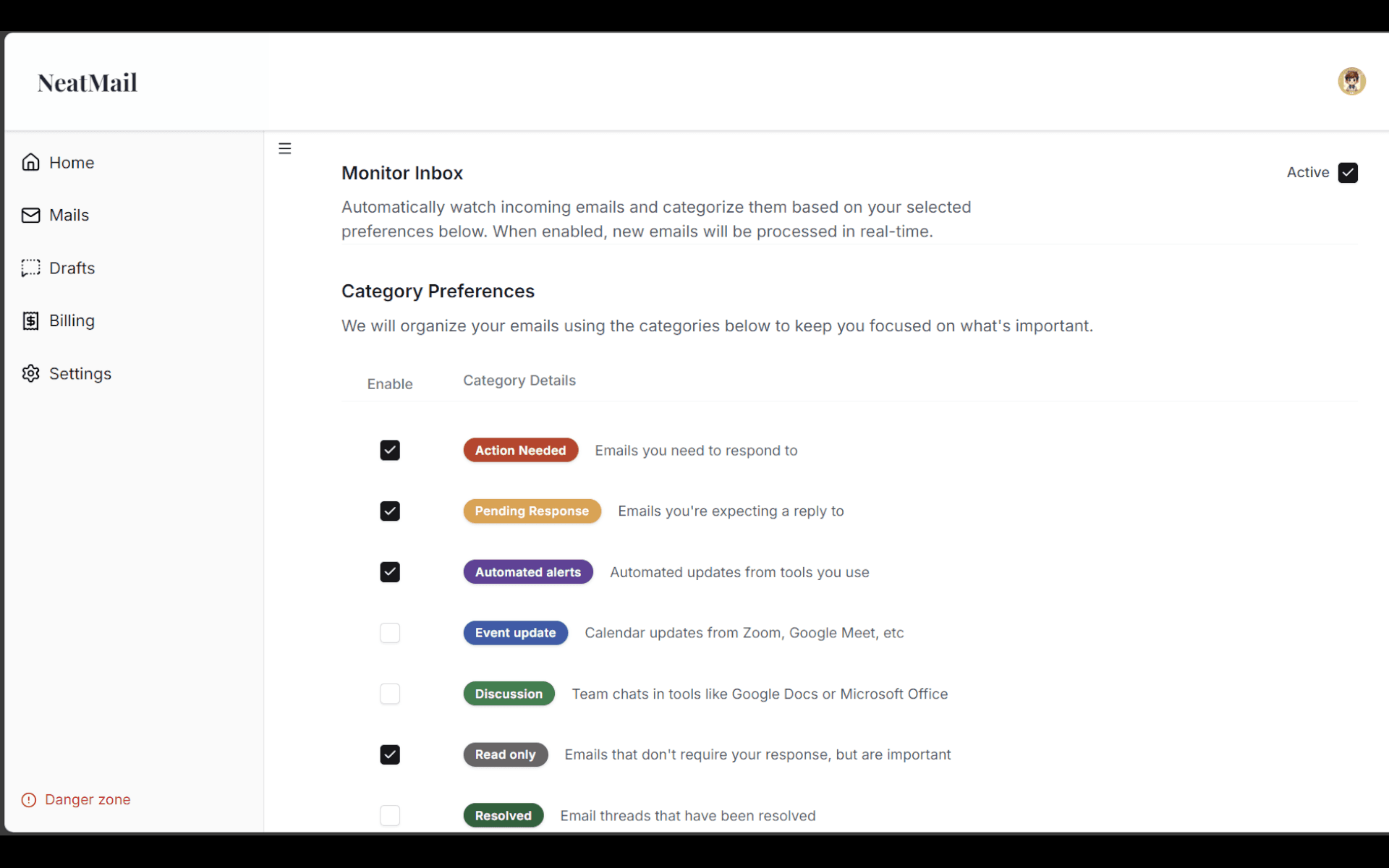 Screenshot 2 of NeatMail