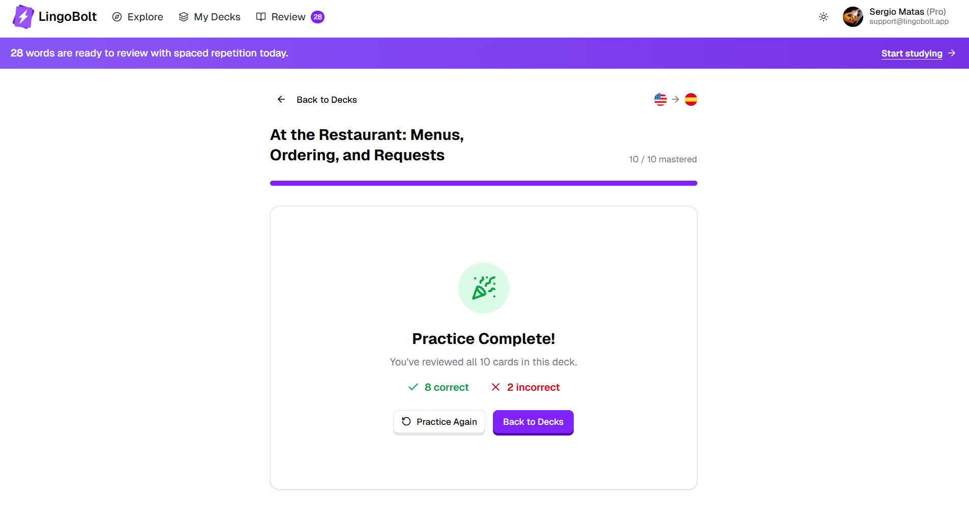 Screenshot 2 of LingoBolt