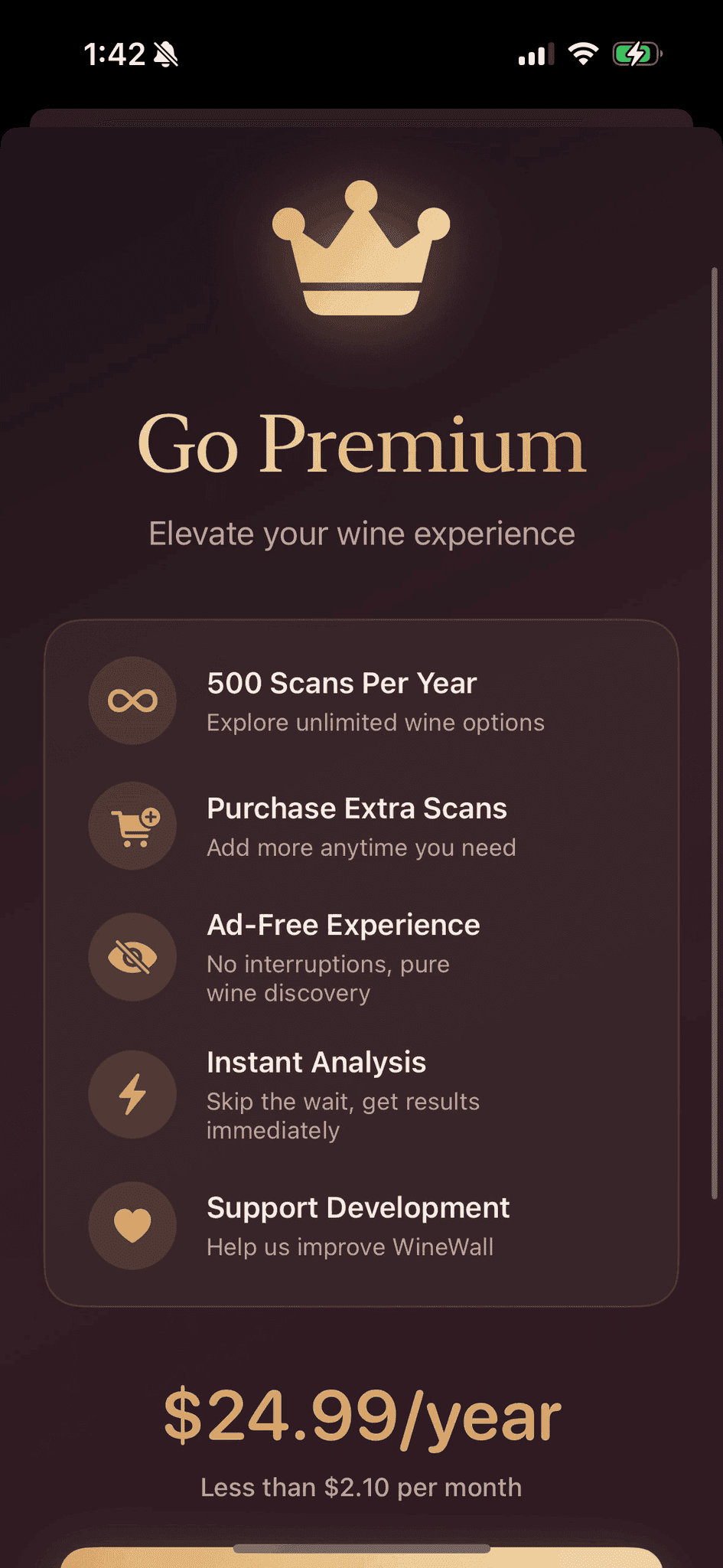 Screenshot 2 of WineWall - AI Wine Sommelier 
