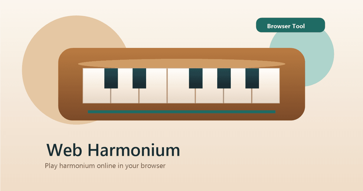 Screenshot 1 of Web Harmonium Online