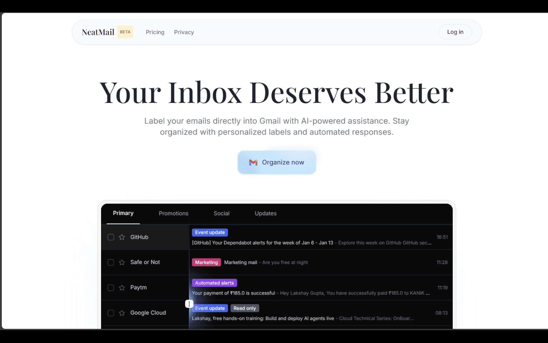 Screenshot 7 of NeatMail