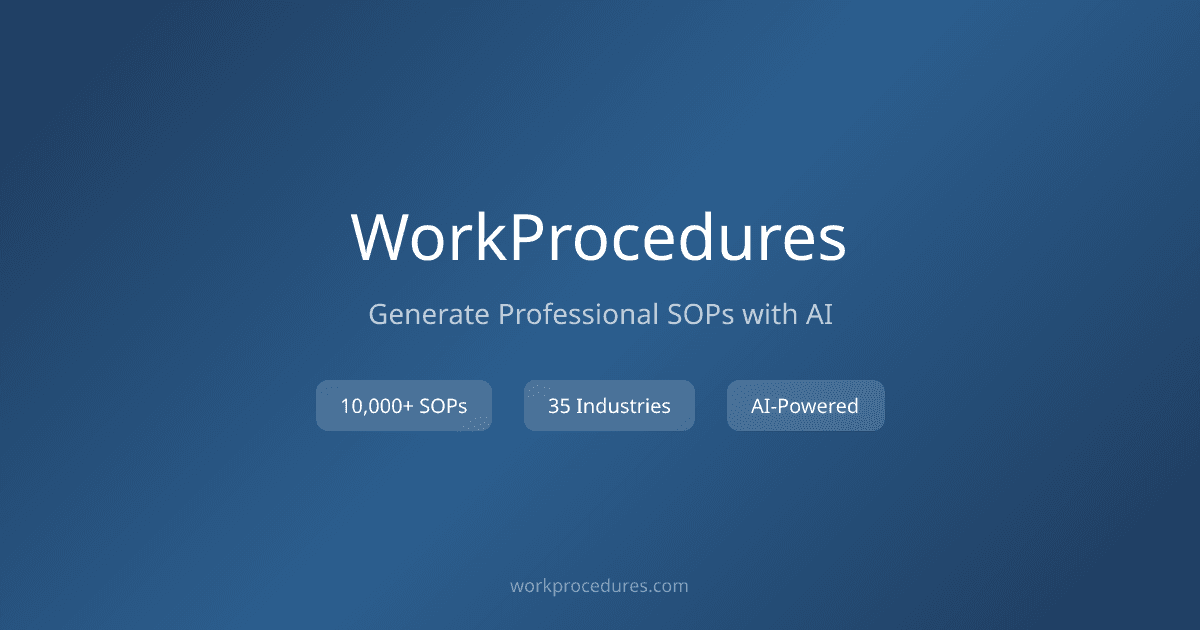 Screenshot 1 of WorkProcedures